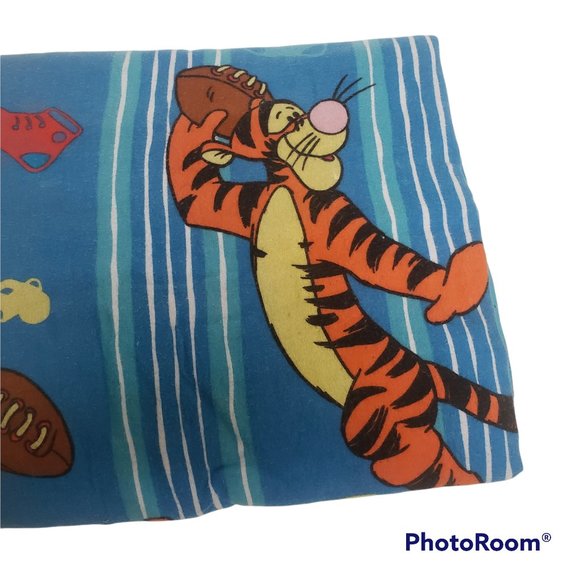 Tigger Twin Flat Sheet Cutter Disney All Cotton for Bedding or Crafts - Picture 2 of 5